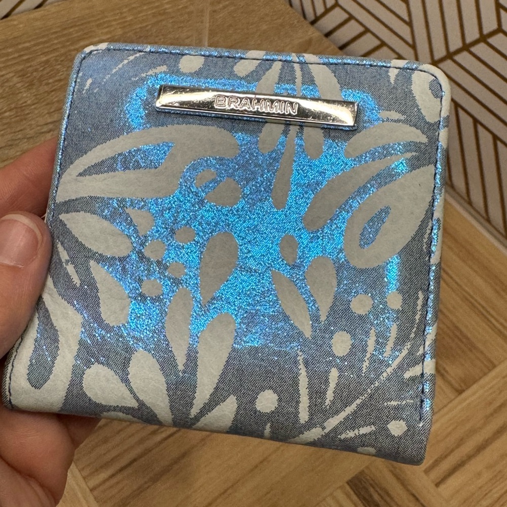 NWT Brahmin Jane Bellbottom Blue Lucent Wallet - Picture 8 of 15
